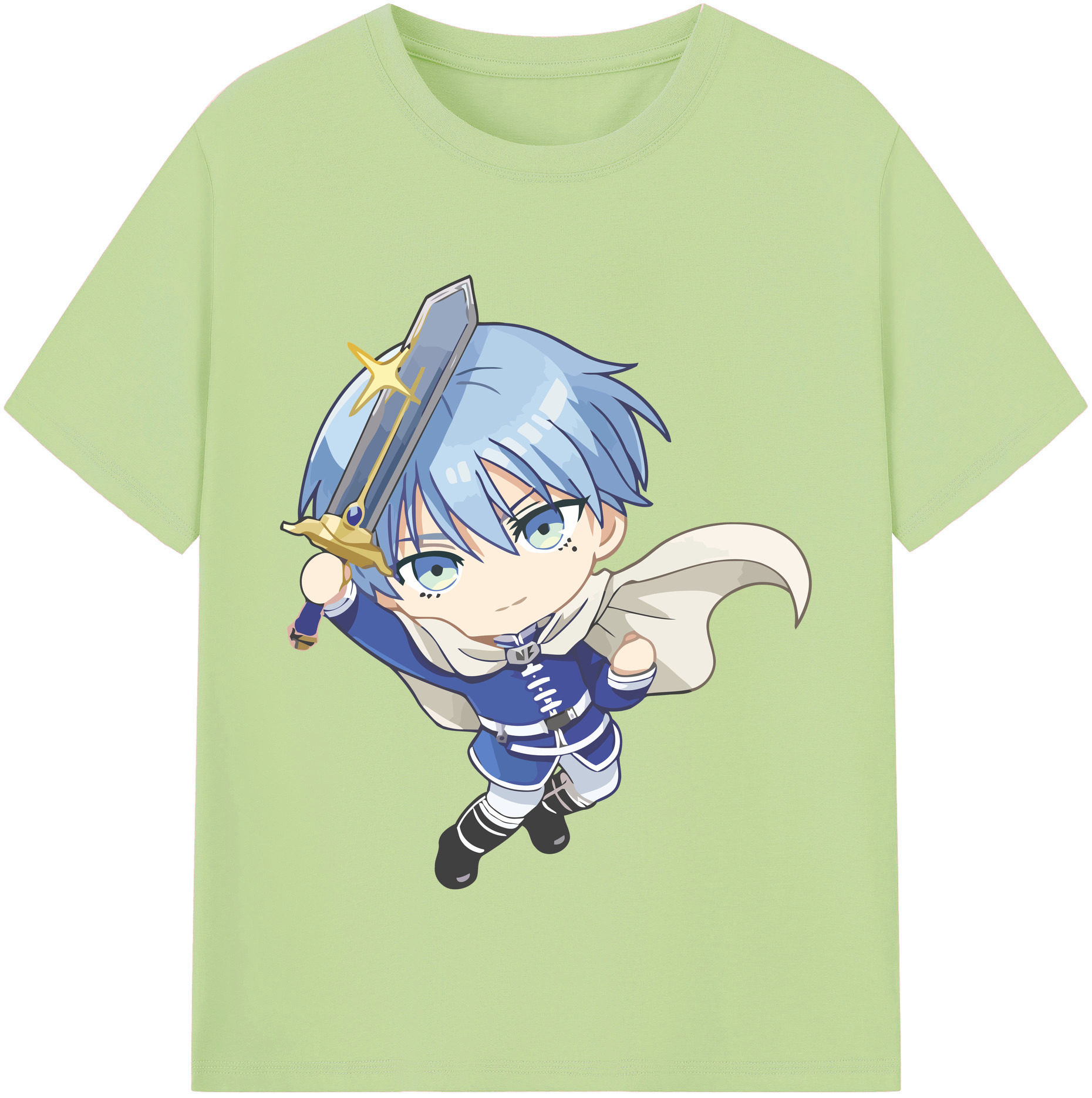（画像用） 葬送のフリーレン Frieren 綿100％半袖Tシャツ（フロントプリント）